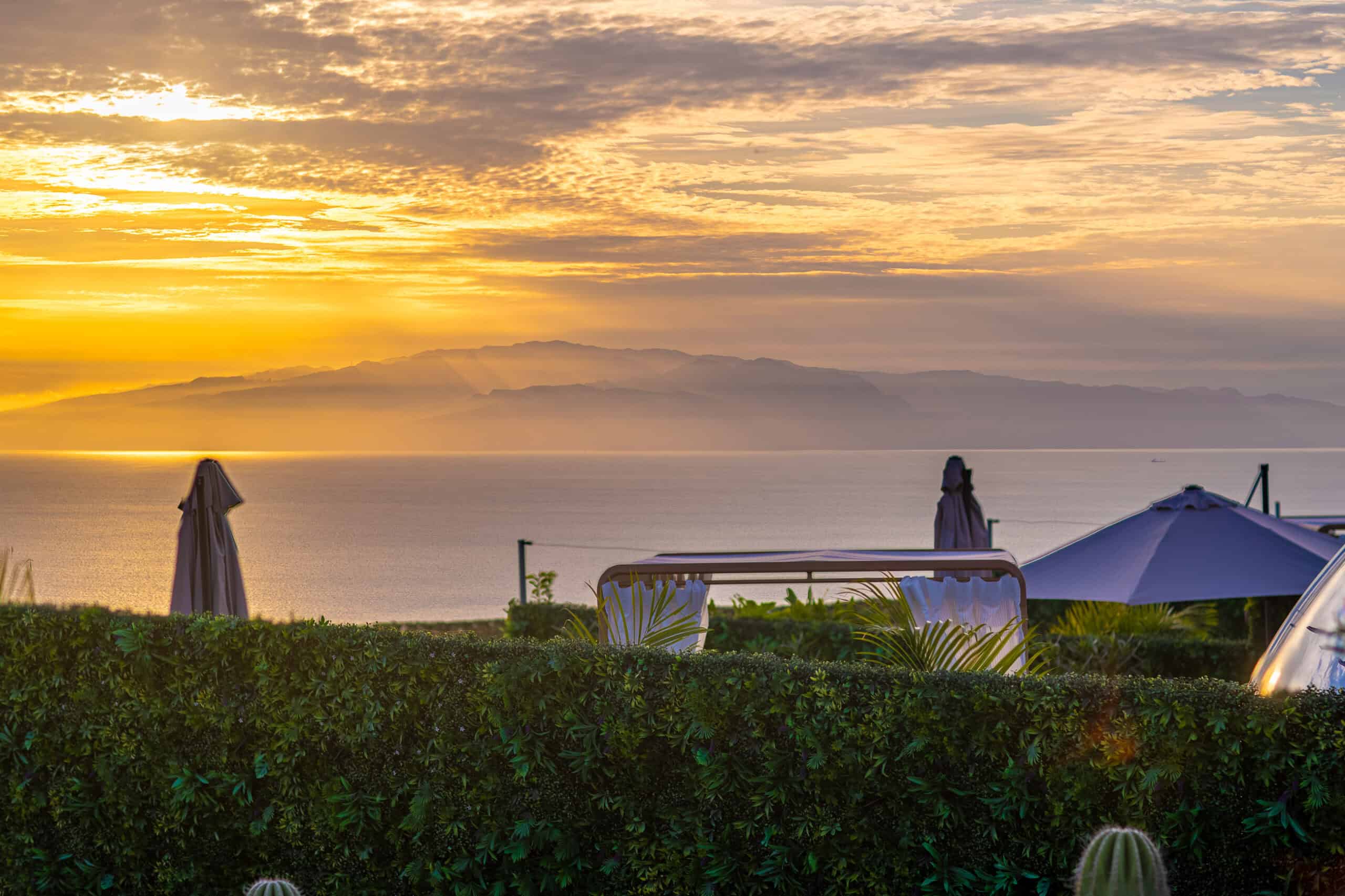 Boda en una finca de Tenerife al atardecer