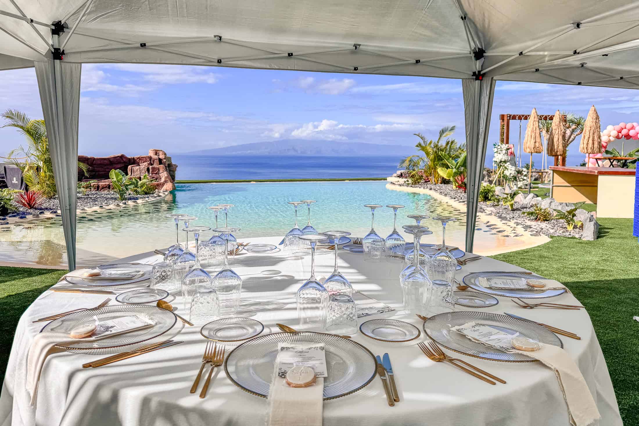 Finca para bodas en Tenerife con vistas al océano