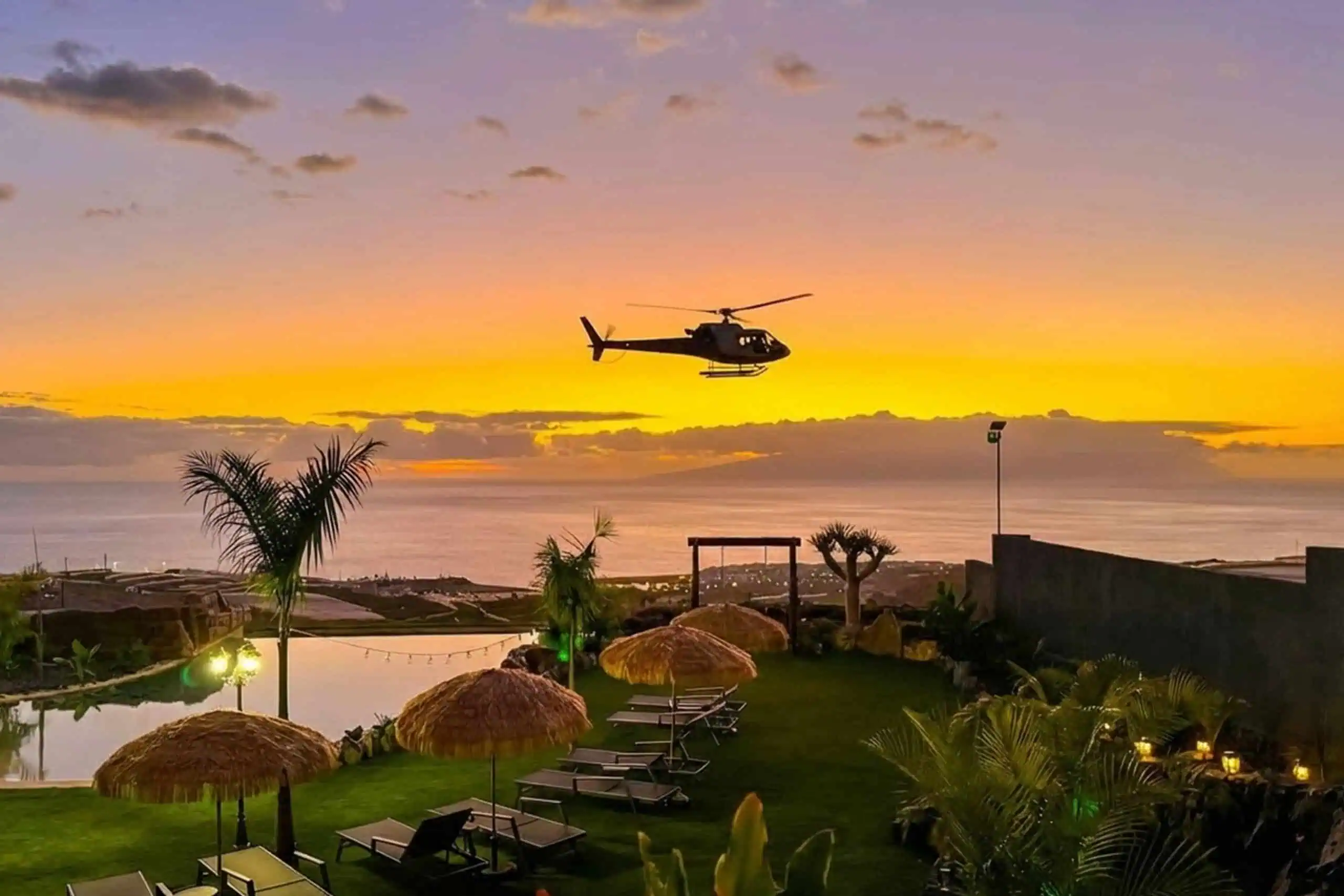 Llegada Helicóptero a Alaya Tenerife